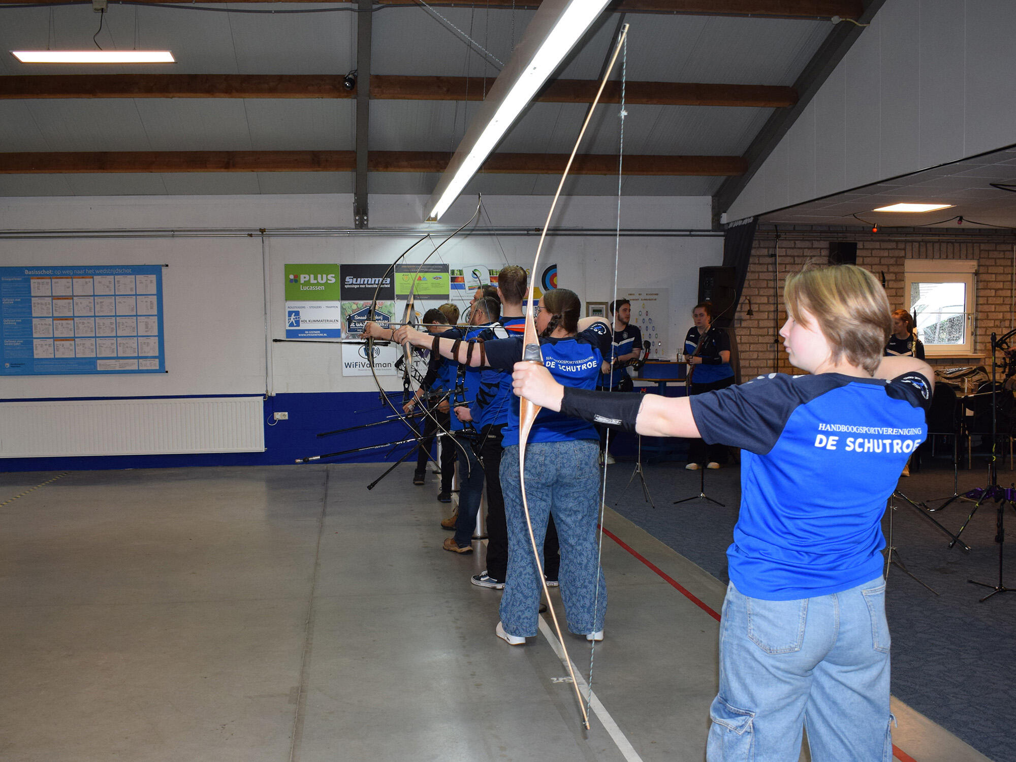 Boogschutters in opperste concentratie